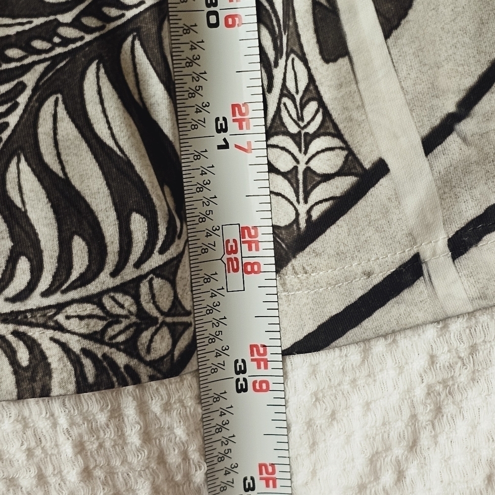 Apt 9 black and white patterned 3/4 sleeve shift dress size large - Picture 10 of 11